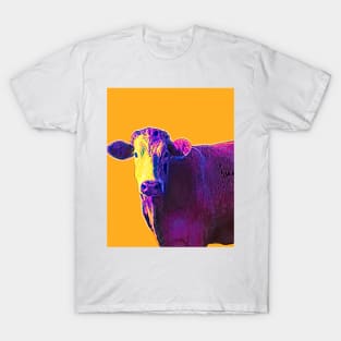 Purple Cow Pop Art Style T-Shirt